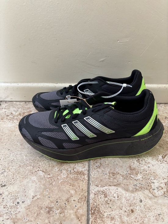Men’s adidas Adizero Aruku - Core Black / Grey Four / Signal Green- JQ8207 main image 6